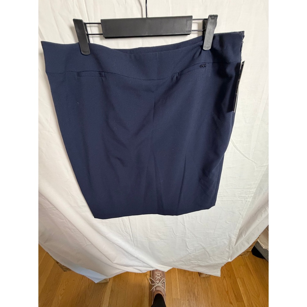 Tahari Arthur S. Levine Womens Navy Blue Pencil Skirt Size 14 NWT 33RRM160